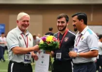 celebração das conquistas esportivas