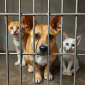 abrigo de cães e gatos