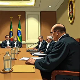reunião de trabalho com magistrados