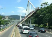 queda de passarela na Fernão Dias