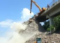 queda de passarela na Fernão Dias