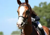 jovem atleta de hipismo